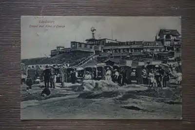 Zandvoort Strand met Hotel d' Orange Autentyczny