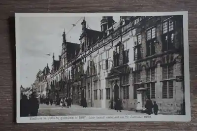 Leiden Stadhuis gebouwd in 1597 door brand verwoest op 12 Februari 1929 Bezpieczna płatność