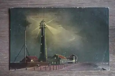 Kup teraz Scheveningen De voortoren bij avond