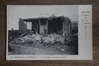 Borculo De verwoesting van Borculo Woning aan de weg naar het kerkhof Oryginalny