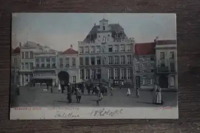 Bergen op Zoom Markt met stadhuis Popularny