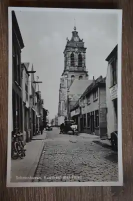 Schoonhoven Koestraat met toren Wysoka jakość